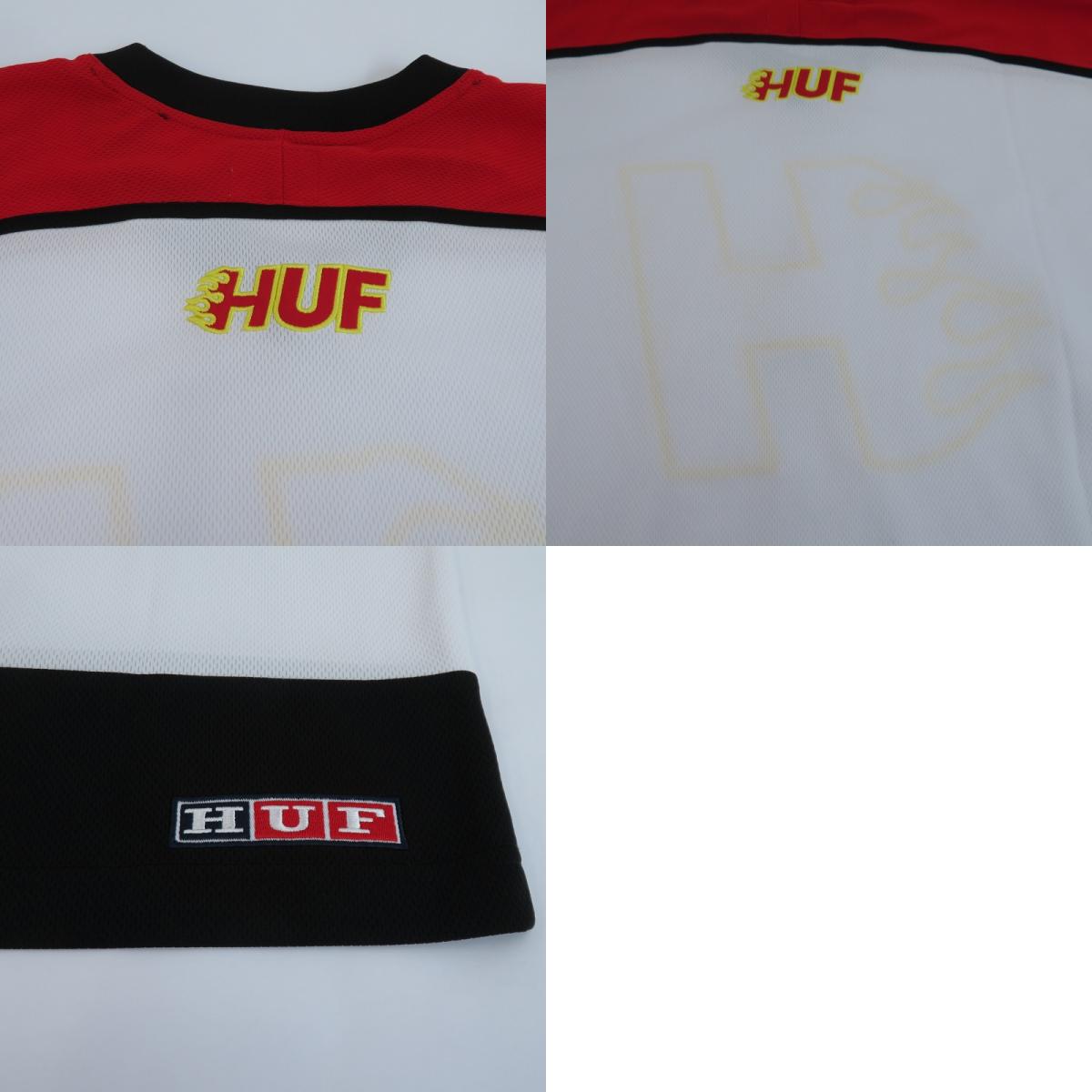 HUF | ハフ ENFORCER HOCKEY JERSEY メッシュ カットソー その他トップス KN00393 レッド サイズ：L【瀬戸大橋店】
