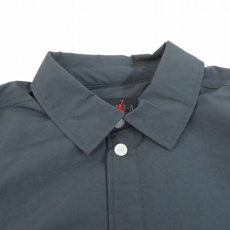 JORDAN | ジョーダン ボタンダウントップ ナイロンジャケット FV7432-045 ブラック サイズ：M【瀬戸大橋店】