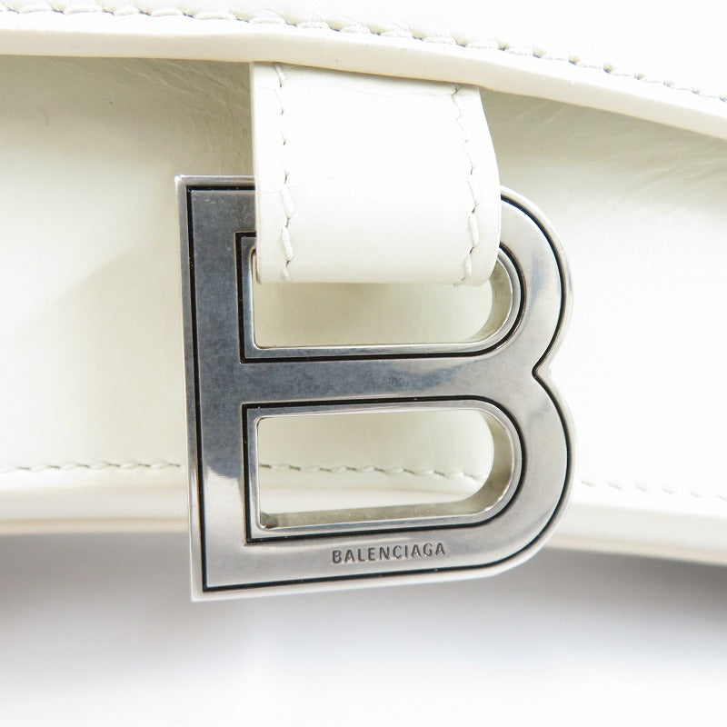 BALENCIAGA | バレンシアガ CRUSH SLING BAG M PAPER CALF ショルダーバッグ 7654662AAR2 ホワイト【瀬戸大橋店】