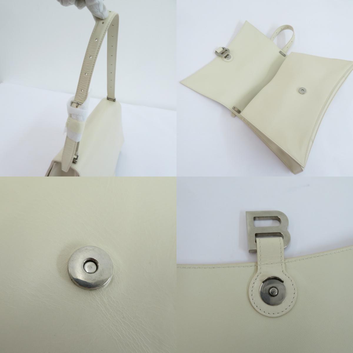 BALENCIAGA | バレンシアガ CRUSH SLING BAG M PAPER CALF ショルダーバッグ 7654662AAR2 ホワイト【瀬戸大橋店】