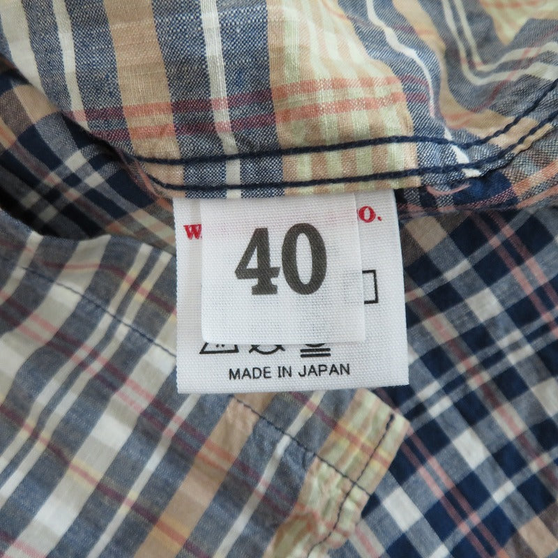 WARE HOUSE | ウェアハウス　ウエアハウス King of the Madras Shirts チェック柄 長袖シャツ JG-16 マルチカラー サイズ：40【瀬戸大橋店】