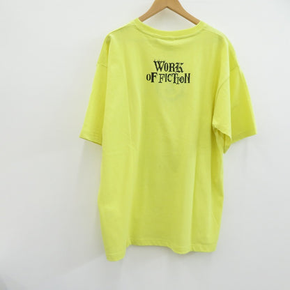 EXAMPLE | イグザンプル ”WORK OF FICTION” WOF S/S TEE 半袖Ｔシャツ ex24ss-tp-0015 イエロー サイズ：XL【瀬戸大橋店】