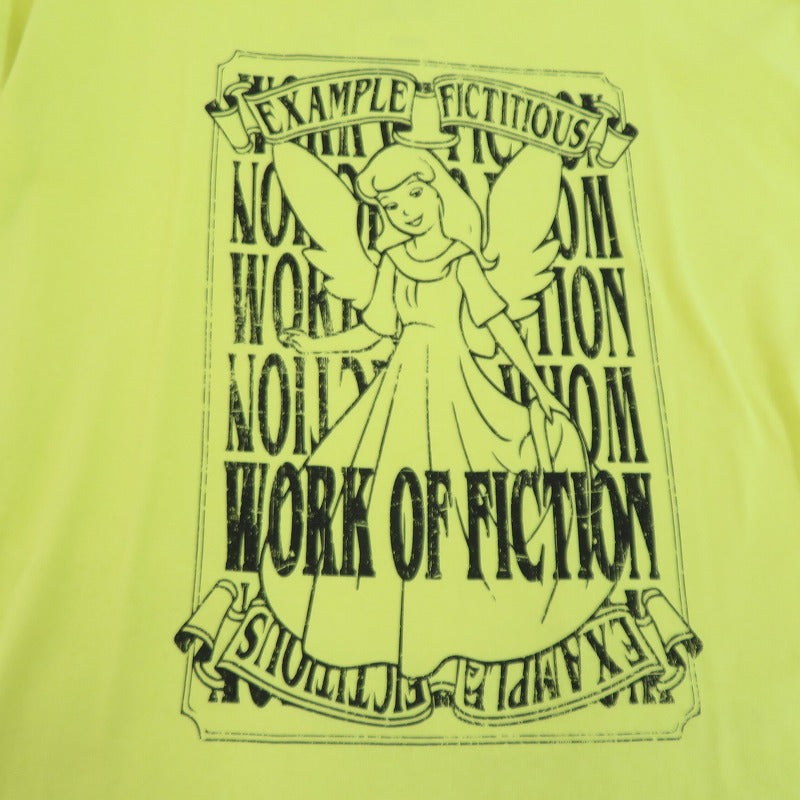 EXAMPLE | イグザンプル ”WORK OF FICTION” WOF S/S TEE 半袖Ｔシャツ ex24ss-tp-0015 イエロー サイズ：XL【瀬戸大橋店】