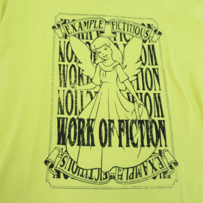 EXAMPLE | イグザンプル ”WORK OF FICTION” WOF S/S TEE 半袖Ｔシャツ ex24ss-tp-0015 イエロー サイズ：XL【瀬戸大橋店】