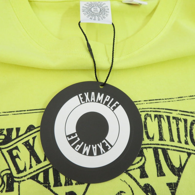 EXAMPLE | イグザンプル ”WORK OF FICTION” WOF S/S TEE 半袖Ｔシャツ ex24ss-tp-0015 イエロー サイズ：XL【瀬戸大橋店】