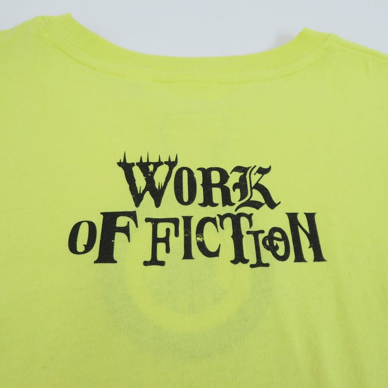 EXAMPLE | イグザンプル ”WORK OF FICTION” WOF S/S TEE 半袖Ｔシャツ ex24ss-tp-0015 イエロー サイズ：XL【瀬戸大橋店】