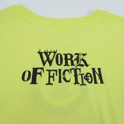 EXAMPLE | イグザンプル ”WORK OF FICTION” WOF S/S TEE 半袖Ｔシャツ ex24ss-tp-0015 イエロー サイズ：XL【瀬戸大橋店】