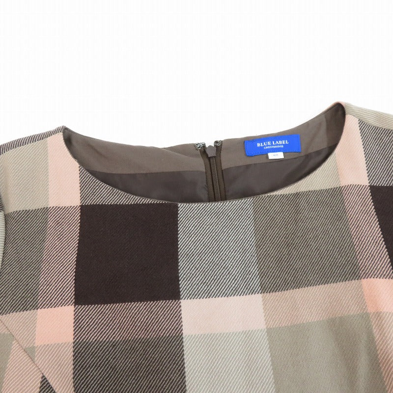 BLUE LABEL CRESTBRIDGE | ブルーレーベル　クレストブリッジ タータンチェック ワンピース 55J12-261-56 マルチカラー サイズ：40【瀬戸大橋店】
