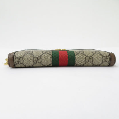 GUCCI | グッチ GGスプリーム ジップアラウンドウォレット 長財布 523154･2134 ブラウン【瀬戸大橋店】