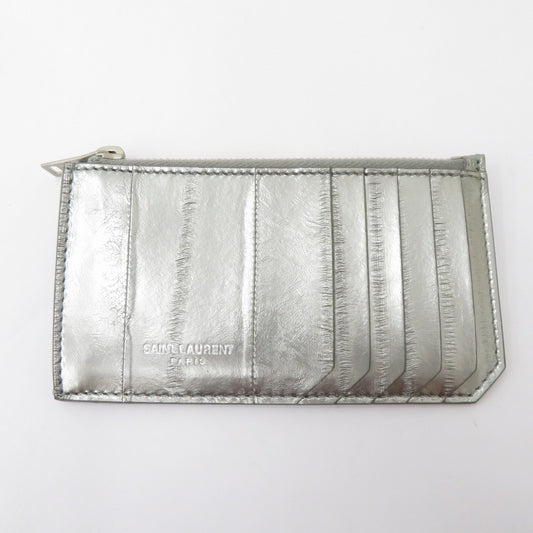 SAINT LAURENT | サンローラン フラグメントケース カードケース 609362・1222 シルバー【瀬戸大橋店】
