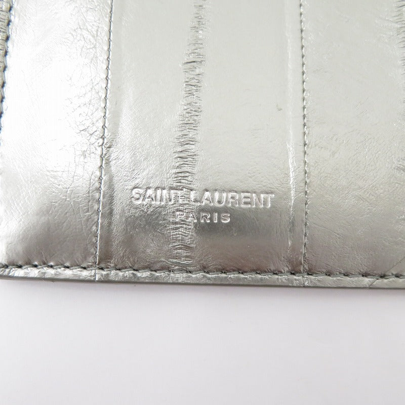 SAINT LAURENT | サンローラン フラグメントケース カードケース 609362・1222 シルバー【瀬戸大橋店】