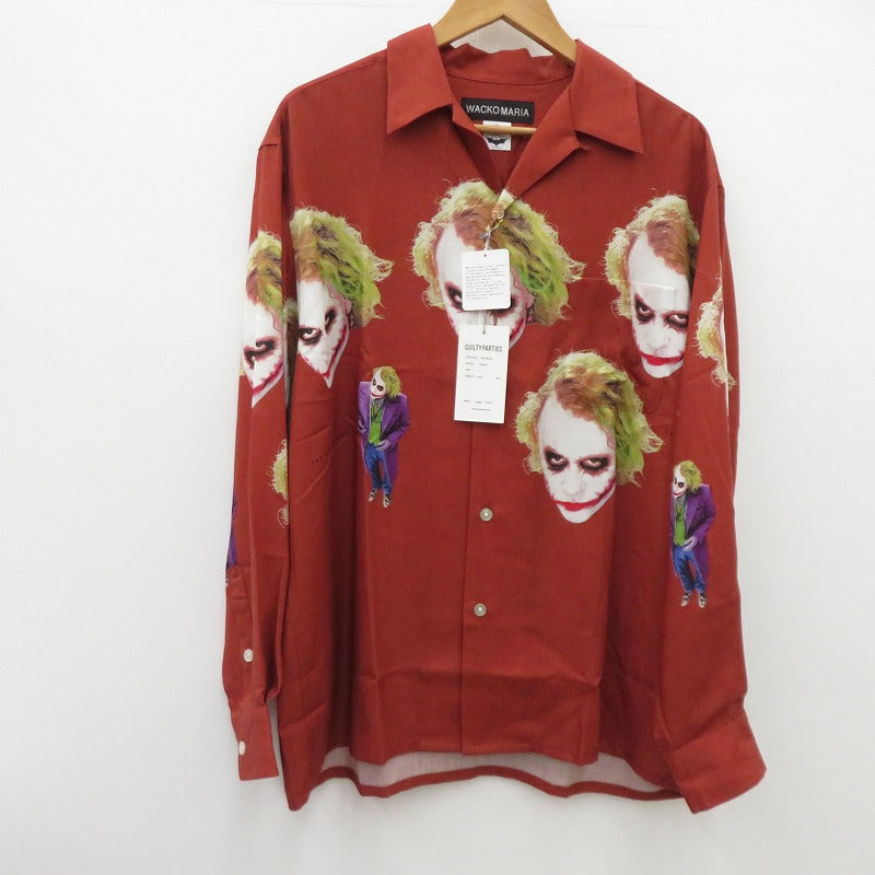 WACKOMARIA | ワコマリア THE DARK KNIGHT TRILOGY/L/S SHIRT 長袖シャツ TDKT-WM-HI07 ブラウン サイズ：L【瀬戸大橋店】