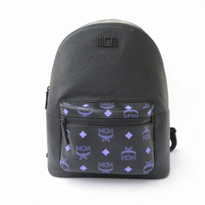 MCM | エム・シー・エム COLOR SPLASH LOGO BACKPACK リュック・デイパック MMKCSSX02U6001 ブラック【瀬戸大橋店】