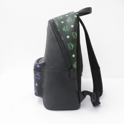 MCM | エム・シー・エム COLOR SPLASH LOGO BACKPACK リュック・デイパック MMKCSSX02U6001 ブラック【瀬戸大橋店】