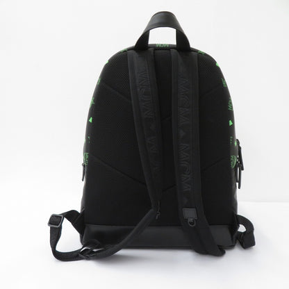 MCM | エム・シー・エム COLOR SPLASH LOGO BACKPACK リュック・デイパック MMKCSSX02U6001 ブラック【瀬戸大橋店】