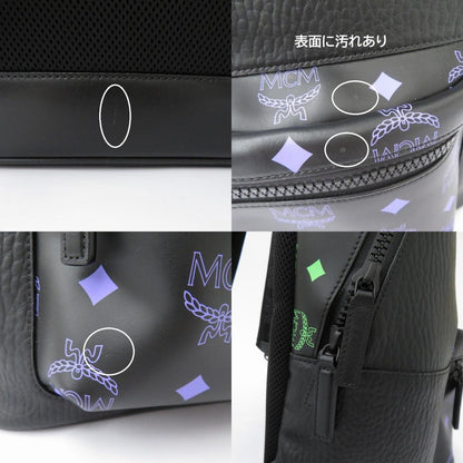 MCM | エム・シー・エム COLOR SPLASH LOGO BACKPACK リュック・デイパック MMKCSSX02U6001 ブラック【瀬戸大橋店】
