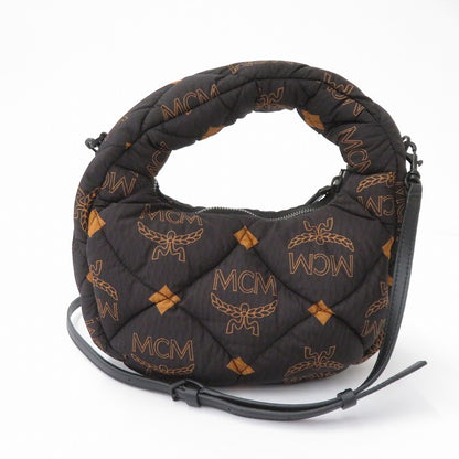 MCM | エム・シー・エム Aren キルティング ホーボー ショルダーバッグ MWHDATA01BK001 ブラック【瀬戸大橋店】