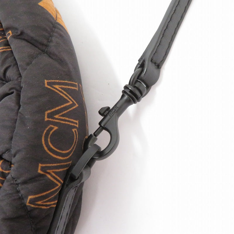MCM | エム・シー・エム Aren キルティング ホーボー ショルダーバッグ MWHDATA01BK001 ブラック【瀬戸大橋店】
