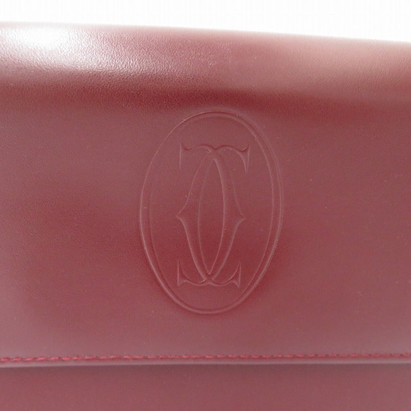 CARTIER | カルティエ マスト セカンドバッグ ボルドー【瀬戸大橋店】