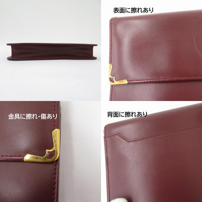 CARTIER | カルティエ マスト セカンドバッグ ボルドー【瀬戸大橋店】
