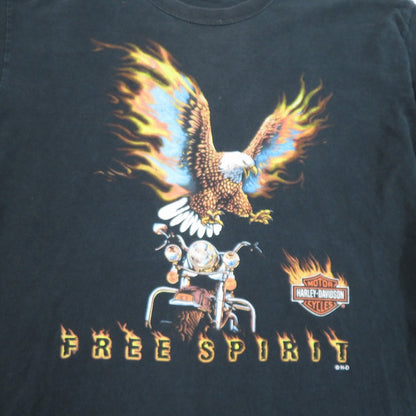 HARLEY-DAVIDSON | ハーレーダビットソン FREE SPIRIT 00s 長袖Ｔシャツ ブラック サイズ：L【瀬戸大橋店】