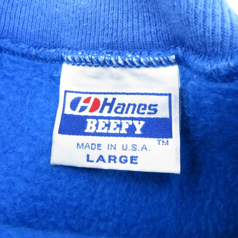 Hanes | ヘインズ BEEFY/リバースウィーブ スウェット ブルー サイズ：L【瀬戸大橋店】
