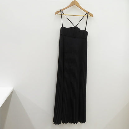HYKE | ハイク TAFFETA PLEATED MAXI DRESS ワンピース 231-16171 ブラック サイズ：S【瀬戸大橋店】