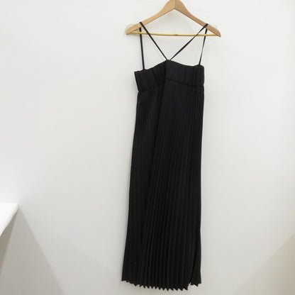 HYKE | ハイク TAFFETA PLEATED MAXI DRESS ワンピース 231-16171 ブラック サイズ：S【瀬戸大橋店】