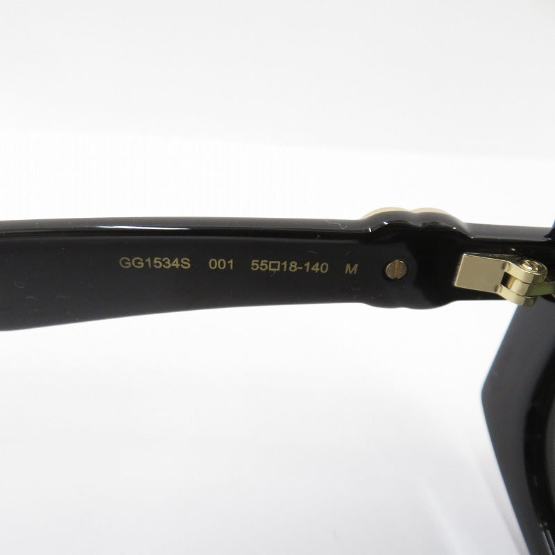 GUCCI | グッチ スクエア サングラス GG1534S 001 サイズ：55□18 140 ブラック【瀬戸大橋店】