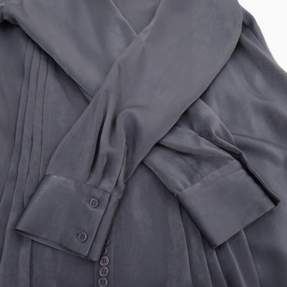 AMERI | アメリ QUEUE BUTTON DRESS ワンピース 01120540860 チャコールグレー サイズ：S【瀬戸大橋店】