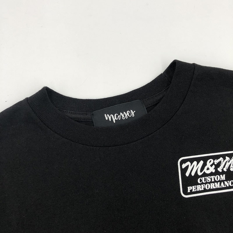 M&M CUSTOM PERFORMANCE | エムアンドエムカスタムパフォーマンス ×MASSES 80’S T-SHIRT 半袖Ｔシャツ ブラック サイズ：不明【瀬戸大橋店】