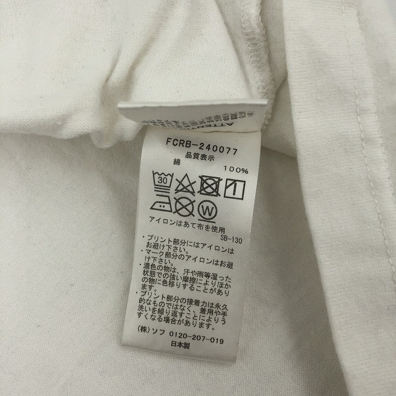 FCRB | エフシーアールビー I LOVE F.C.R.B. TEE 半袖Ｔシャツ FCRB-240077 ホワイト サイズ：L【瀬戸大橋店】