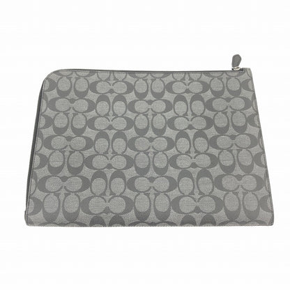 COACH | コーチ L-ZIP PORTFOLIO　シグネチャー クラッチバッグ H2144-C3144 ブラック【瀬戸大橋店】