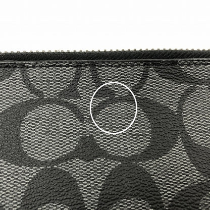 COACH | コーチ L-ZIP PORTFOLIO　シグネチャー クラッチバッグ H2144-C3144 ブラック【瀬戸大橋店】