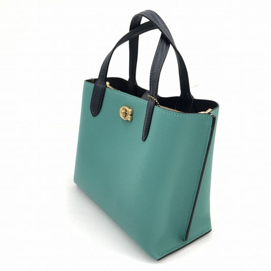 COACH | コーチ ウィロウ トート 24 カラーブロック その他バッグ L2239-C8561 グリーン【瀬戸大橋店】