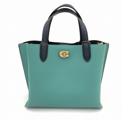 COACH | コーチ ウィロウ トート 24 カラーブロック その他バッグ L2239-C8561 グリーン【瀬戸大橋店】