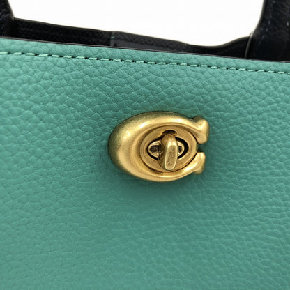 COACH | コーチ ウィロウ トート 24 カラーブロック その他バッグ L2239-C8561 グリーン【瀬戸大橋店】