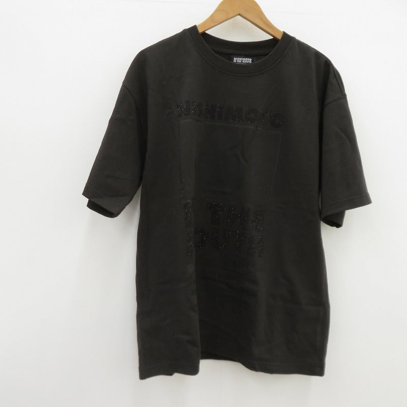 NISHIMOTO IS THE MOUTH 半袖Ｔシャツ NIM-L11CRSD ブラック サイズ：L【瀬戸大橋店】