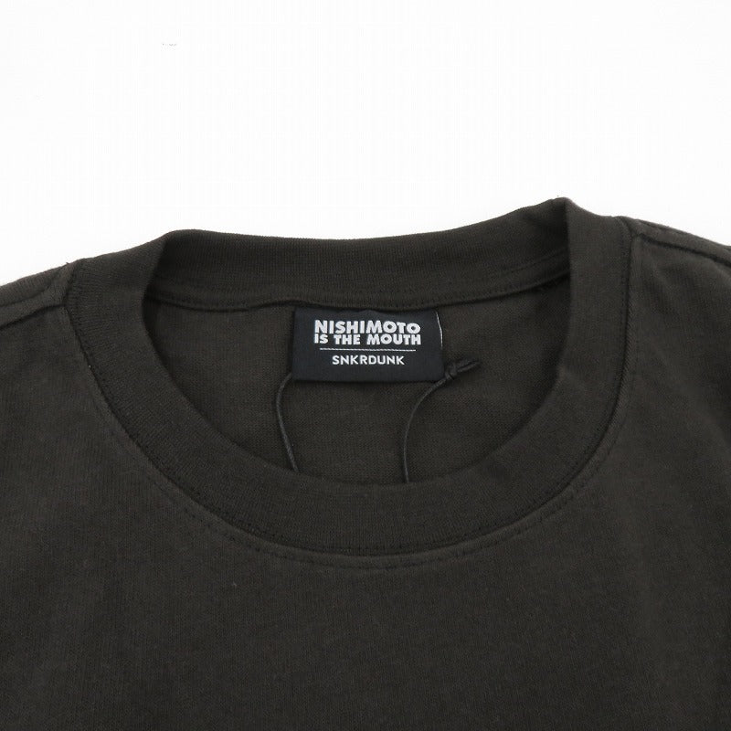 NISHIMOTO IS THE MOUTH 半袖Ｔシャツ NIM-L11CRSD ブラック サイズ：L【瀬戸大橋店】