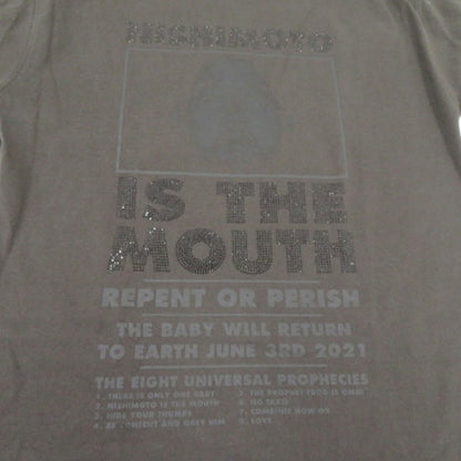 NISHIMOTO IS THE MOUTH 半袖Ｔシャツ NIM-L11CRSD ブラック サイズ：L【瀬戸大橋店】