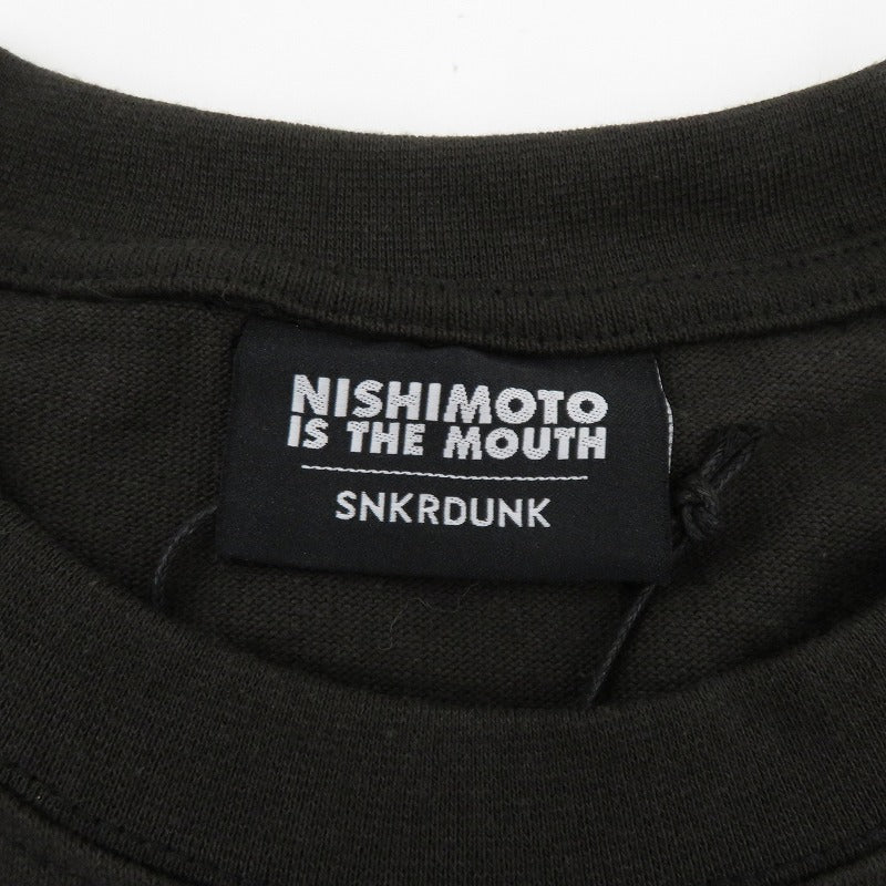 NISHIMOTO IS THE MOUTH 半袖Ｔシャツ NIM-L11CRSD ブラック サイズ：L【瀬戸大橋店】