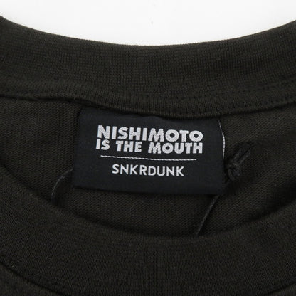 NISHIMOTO IS THE MOUTH 半袖Ｔシャツ NIM-L11CRSD ブラック サイズ：L【瀬戸大橋店】