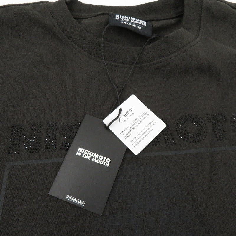 NISHIMOTO IS THE MOUTH 半袖Ｔシャツ NIM-L11CRSD ブラック サイズ：L【瀬戸大橋店】