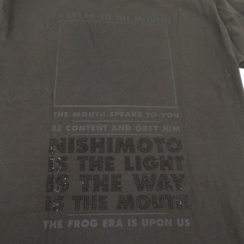 NISHIMOTO IS THE MOUTH 半袖Ｔシャツ NIM-L11CRSD ブラック サイズ：L【瀬戸大橋店】