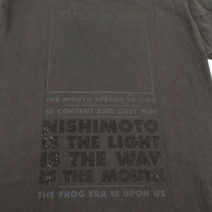 NISHIMOTO IS THE MOUTH 半袖Ｔシャツ NIM-L11CRSD ブラック サイズ：L【瀬戸大橋店】