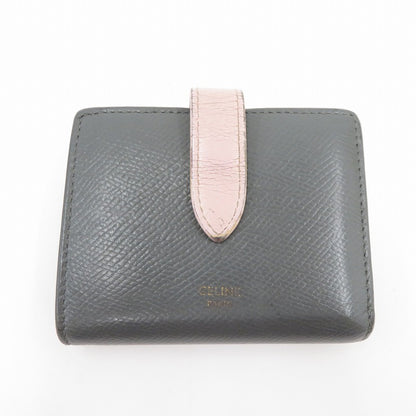 CELINE | セリーヌ スモール ストラップ ウォレット 二つ折り財布 10H263BRU.10GV グレー【瀬戸大橋店】