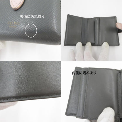CELINE | セリーヌ スモール ストラップ ウォレット 二つ折り財布 10H263BRU.10GV グレー【瀬戸大橋店】