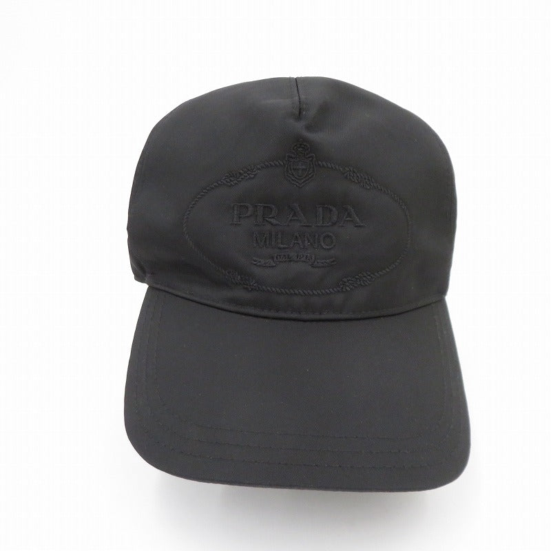 PRADA | プラダ RE-NYLON キャップ 2HC179 2DMI ブラック サイズ：L【瀬戸大橋店】