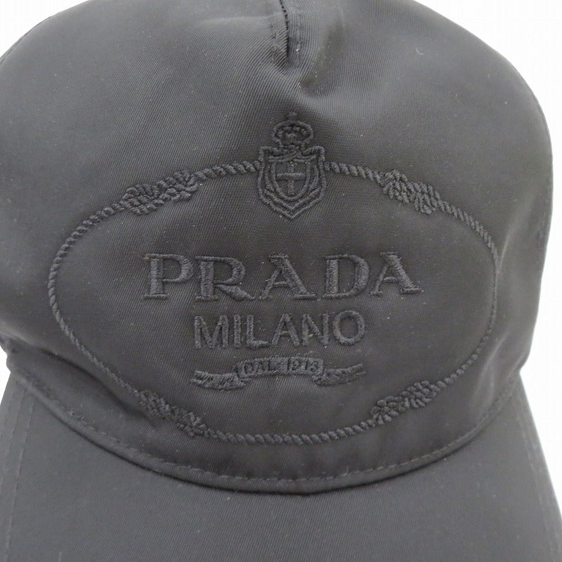 PRADA | プラダ RE-NYLON キャップ 2HC179 2DMI ブラック サイズ：L【瀬戸大橋店】