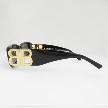 BALENCIAGA | バレンシアガ Dynasty Rectangle サングラス BB0096S サイズ：51□18-130 ブラック【瀬戸大橋店】